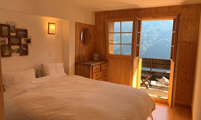 St. Luc Apartment | Outside : 4 room duplex flat for 6 persons, 2 balconies facing south, nice view -Inside : approx. 95