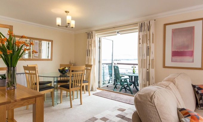 Saint Goran Apartment | Outstanding cliff top property with stunning panoramic sea and harbour views