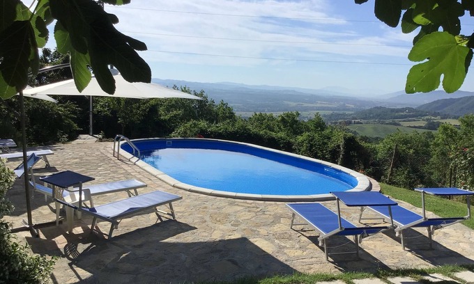 Citta di Castello Apartment | Panoramic rustic between Umbria and Tuscany, with swimming pool