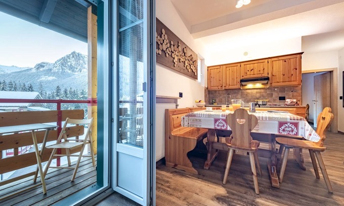 Pera Apartment | Panoramic view from your home in Val di Fassa