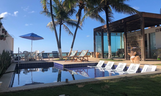 Pontal de Serrambi House | "PÉ NA SANDA" 6 Bedrooms House by the Sea Marram Serrambí - 4 suites