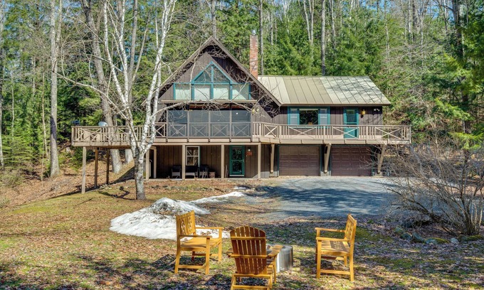 Woodsville Cottage | Peaceful Cottage w/Pond & Fire Pit in Haverhill