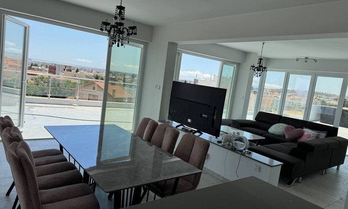 Limassol Apartment | Penthouse Great View Hydromassage Penthouse hottub