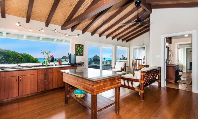 Lanikai House | Penthouse View in coveted Lanikai! 2 bed 1 bathroom.
