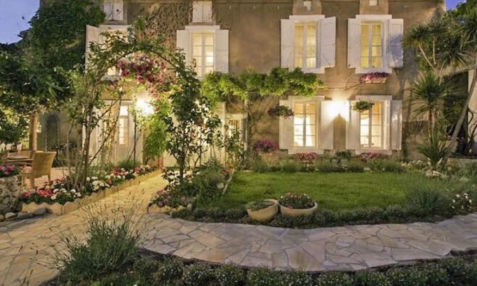 Olonzac House | Period village House with heated pool all year and Enclosed Mediterranean Garden