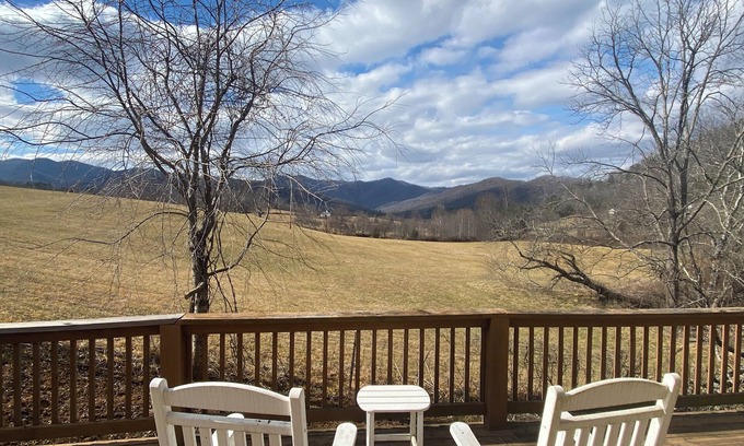 Candler House | Pisgah Sunsets, Mountain Views, Stream