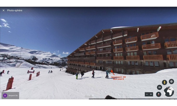 Plagne Soleil Apartment | PLAGNE SOLEIL - Montsoleil B- 5 Pers - Direct access to slopes from living room