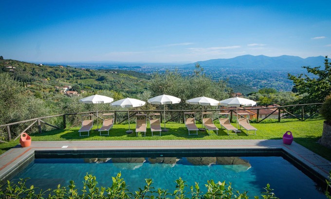 Nozanno Villa | Podere Alte, private pool countryhouse, view, WiFi