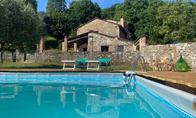 Pescaglia Cottage | Podere il Giardino - Rustico degli Ulivi - Traditional cottage with pool, garden