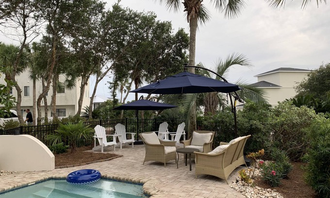 Seacrest House | PORT 30A - south 30A Private heated pool and only steps to beach-4 Free Bikes.