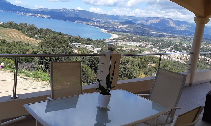 Grosseto-Prugna Villa | PORTICCIO Top of Villa, Panoramic view - breathtaking Sea/mountain 7 persons