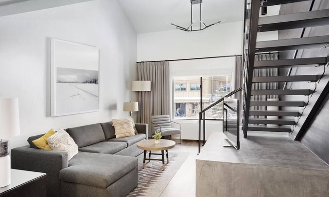 Teton Village Hotel | Powder Hound Loft | King + Queen Sofa Sleeper at Gravity Haus Jackson Hole