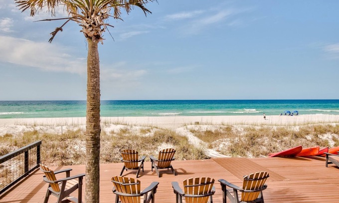 Panama City Beach House | Private Luxury Ocean Front 4BR/4BA Home PCB - Walk to Pier Park - Pet Friendly!