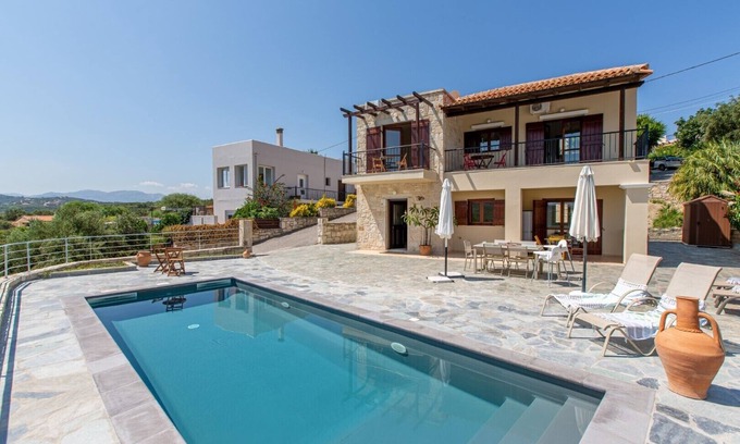 Darmarochori Villa | Private pool - Wonderful View - Quiet - BBQ