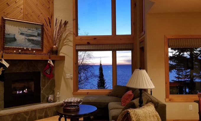 Beaver Bay House | Private, quiet, romantic! Fabulous lake views. Within 10 miles of 3 state parks