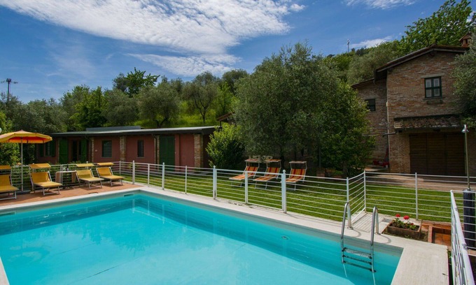 Pieve a Nievole Villa | Private Villa with A/C, internet, private pool, hot tub, TV, patio, pets allowed, panoramic view