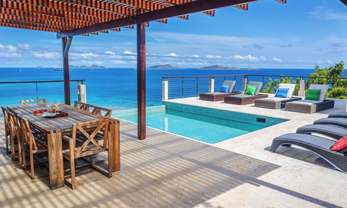 Parham Town Villa | Private villa for 8 with breathtaking views and multiple living spaces.