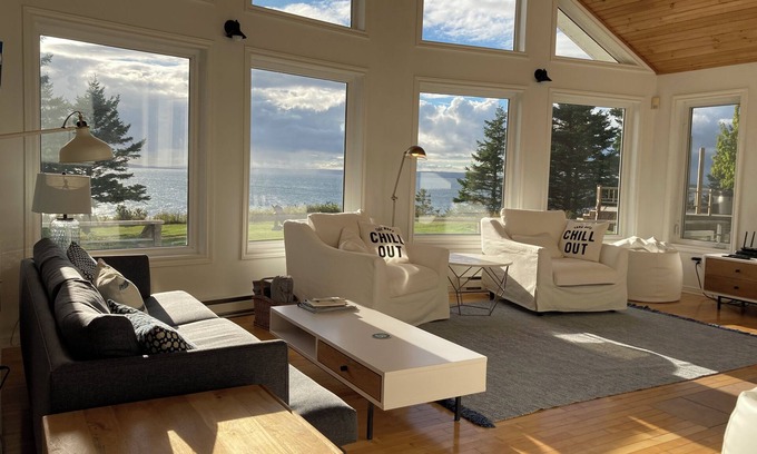 Richmond County House | Private Waterfront Luxury on the Bras D'Or Lake with Hot Tub and Barrel Sauna