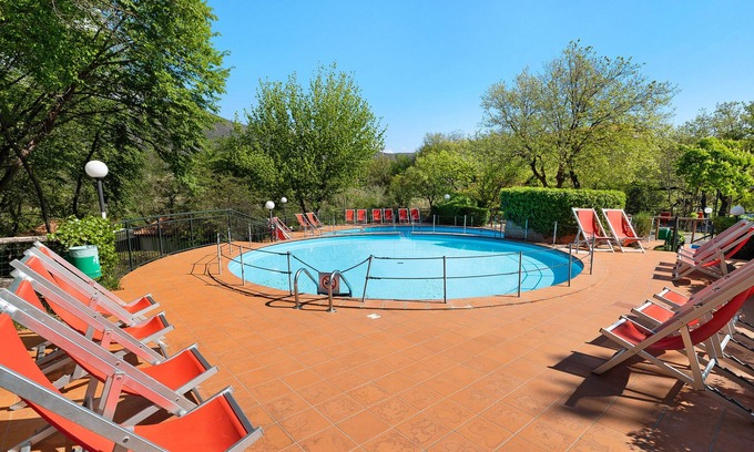 Ceriale Resort | Property in a Holiday Village "Via Delle Rose 38" with Terrace, Garden & Shared Pool