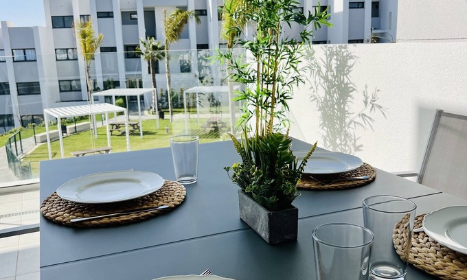 Alcorrin Apartment | Pure South – Modern Elegance with Sea View