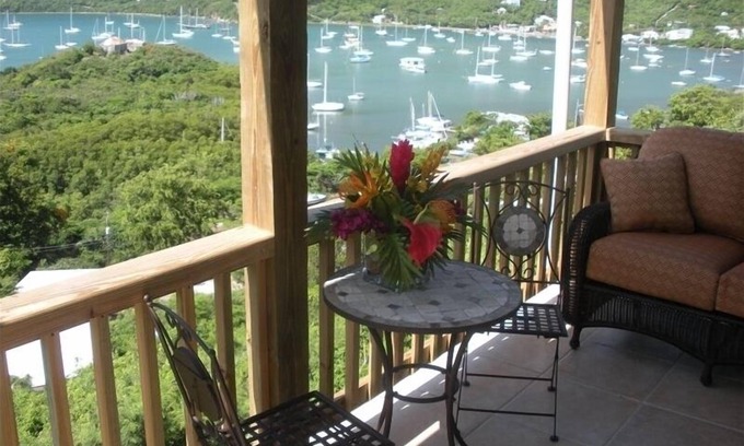 Estate Carolina Cottage | Quaint Studio Cottage with private pool overlooking beautiful Coral Bay