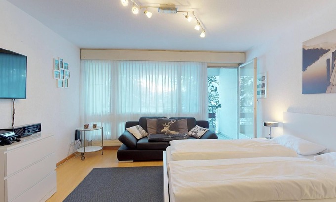 Sankt Moritz-Bad Apartment | Quiet and very central residential complex in St.