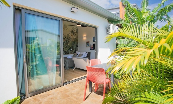 Grand Bois Apartment | Quiet Bungalow - Swimming Pool, Air Conditioning, Close to Sea and CHU