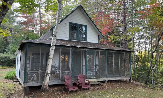Willimantic Cabin | Quiet rustic camp at beautiful Sebec Lake.boating, fishing, swimming, hiking.