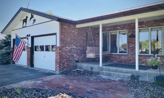 Frenchtown House | Ranch-style home with horse property and fenced yard