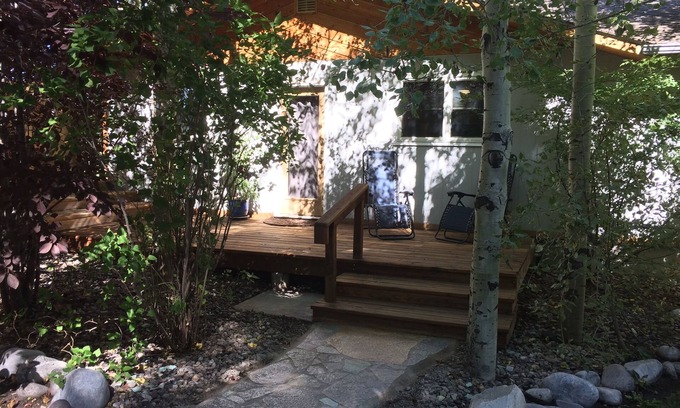 Bozeman Cottage | Rare Find! Cozy cottage tucked away, private setting next to creek near downtown