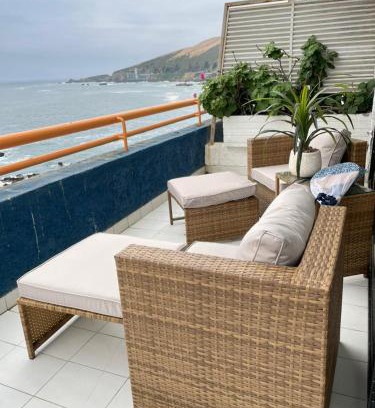 Concon Apartment | Reñaca en primera linea,terraza panoramica acceso directo a la playa