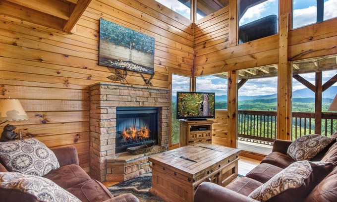 Gatlinburg - Pigeon Forge Cabin | Rejuvenation is a beautiful two-bedroom cabin in Starr Crest Resort.