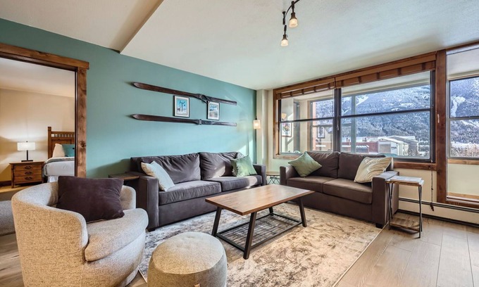 Copper Mountain Village Condo | Remodeled unit & mountain view in the ♥ of Central Village, walk to the lifts!