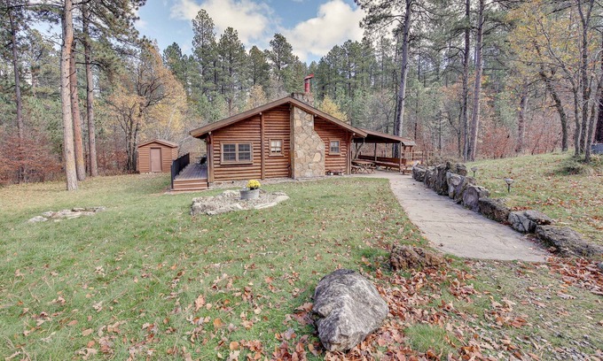 Sturgis Cabin | Remote Escape: Sturgis Cabin on 20 Private Acres!