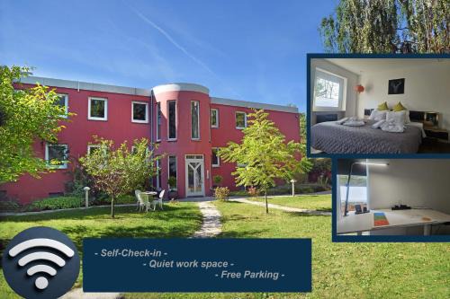 Erlangen Apartment | Residence Moai - Business Travel- kostenloser Parkplatz, WLAN, Waschtrockner, Smart TV, Qbo ESSENTIAL, ergonomischer Schreibtisch