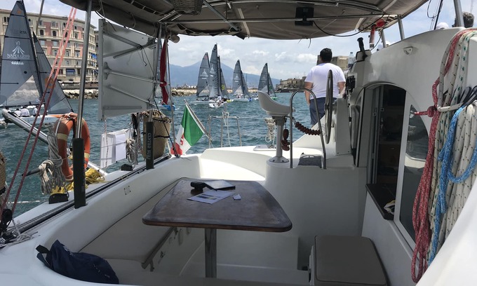 Borgo-Sanzio Boat Rental | Resort on board on Catamaran "Miragua" - in Catania (Duomo/Ex Dogana/Pescheria)