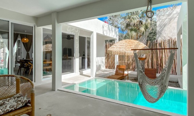 Chemuyil House | Retreat in the jungle in this beautiful Villa private pool-10 min to the beach!