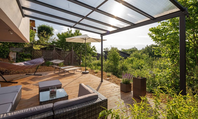 Haselbach in der Rhon House | RhönKristall modern terrace house with a far-reaching view