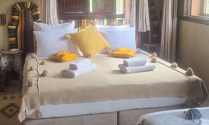 Imlil Hotel | Riad Toubkal Ecolodge, Cozy accommodation in atlas mountains with a great view.