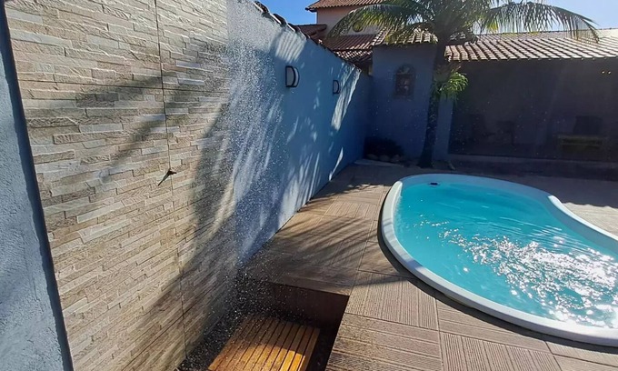 Itaipuacu House | RiqueHouse: Swimming pool and barbecue 500m from the beach