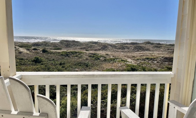 Morehead City Condo | Rita’s Rejuvenating Oceanfront- Pool- Hot tub- Corner unit-Sleeps 6- APATB