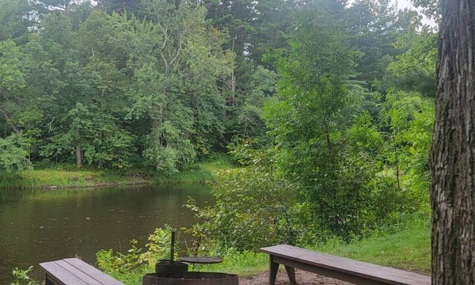 Pine City Cabin | River · Pine City-Riverfront-firepit-kayaks-pets-fireplace