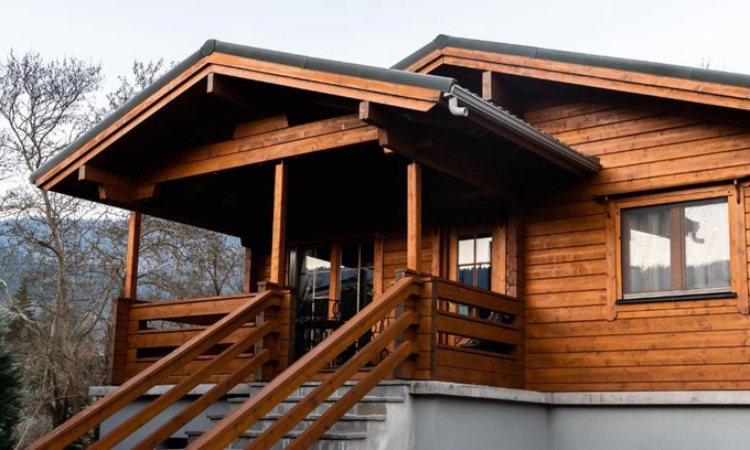 Karpenisi Ski Chalet | Riverside Forest Retreat-Chalet