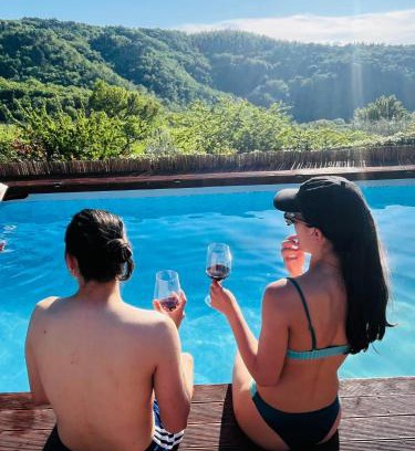 Lamole Apartment | Romantic Tuscan Barn with Pool Views Private Terrace Sleeps 2 to 6, Lamole Greve in Chianti