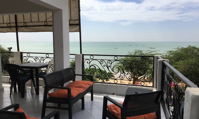 Mbour Apartment | Room with sea view, swimming pool, garden, terraces, patio, lounge/dining room, parking