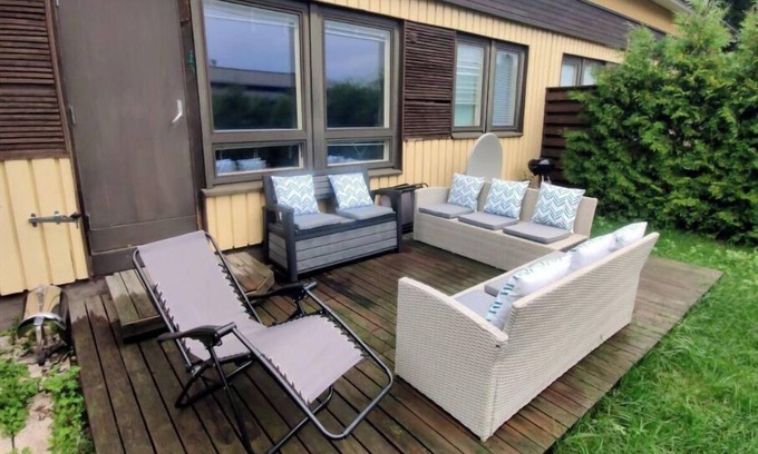 Rauma House | Row House with relaxing terrace in the garden