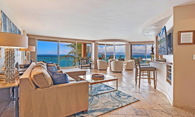 Kahana Condo | Royal Kahana 610 by Gather: Stunning Oceanfront Condo w/Wraparound Lanai & Pool