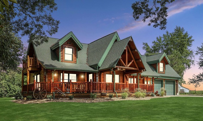 Celina Cabin | Rustic Cabin Near Bike Path — Seasonal Heated Pool, Movie Theater & Fireplace