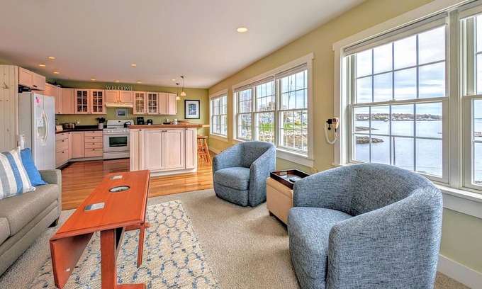 Boothbay Harbor Apartment | Sail Loft - Upscale Oceanfront on a Pier near BBH!