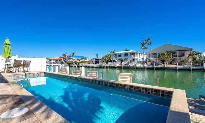 Key Colony Beach House | *SALE* 11/15-12/13 $1393WK. 47' DOCK, PRIVATE POOL, WALK TO CABANA BEACH CLUB